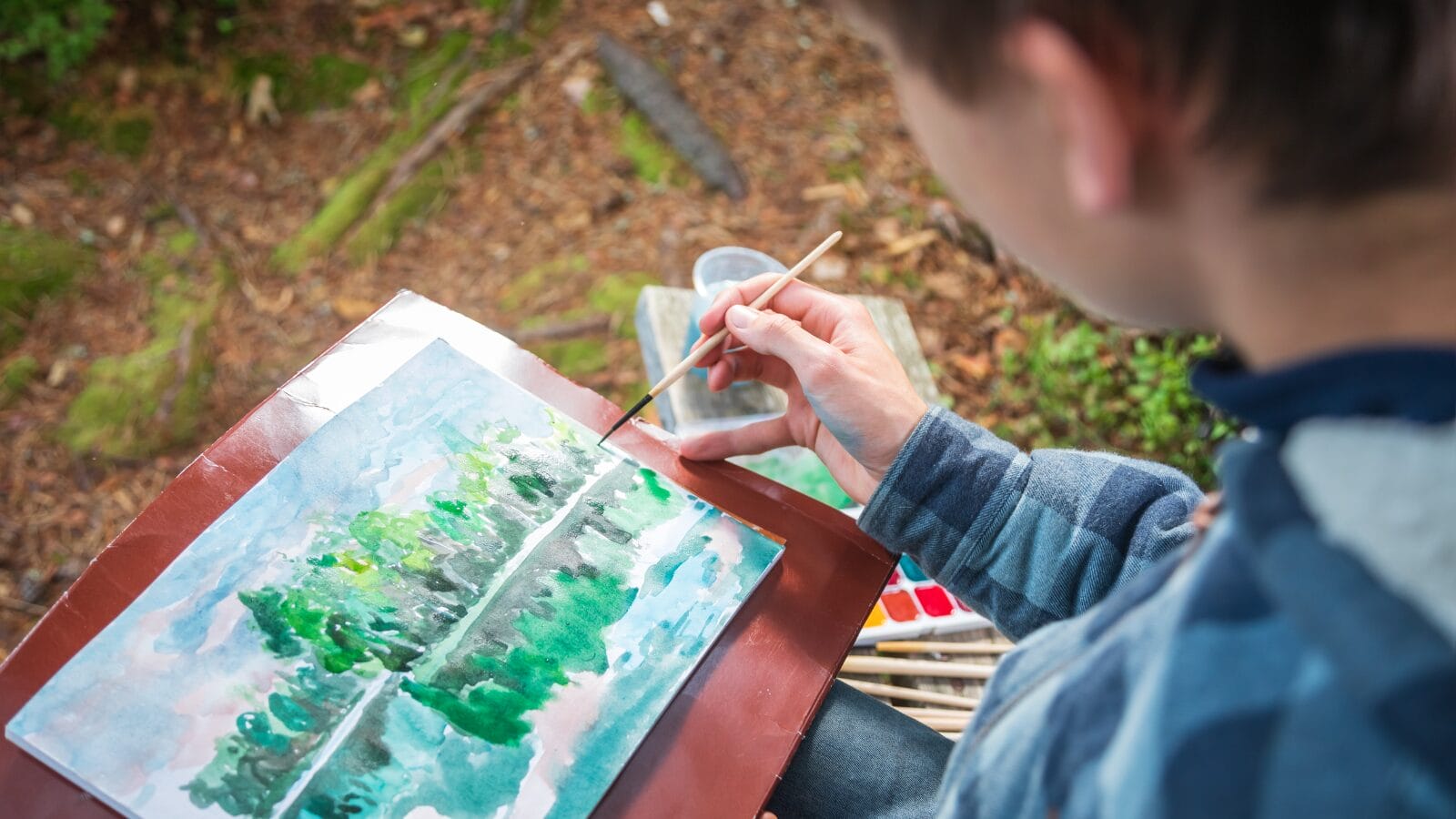 boy painting