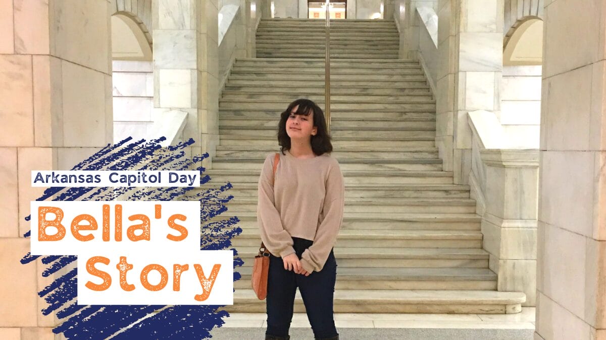 Girl in the Arkansas Capitol
