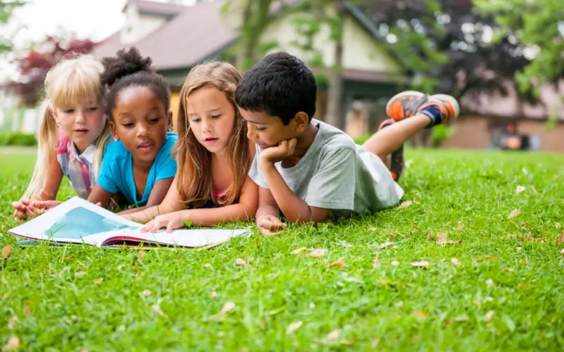 Students reading